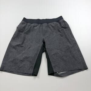 Lululemon Large (Fit 32In) Gym Running Elastic Waist Athletic 11" Shorts Gray